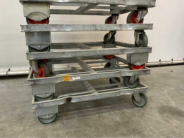 Stalen transport dolly 840x680mm (10x) - afbeelding 5 van  13