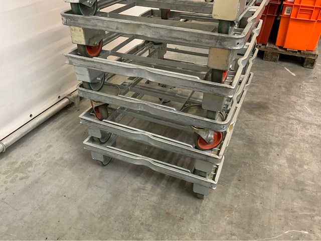Stalen transport dolly 840x680mm (10x) - afbeelding 10 van  13