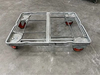 Stalen transport dolly 840x680mm (10x) - afbeelding 2 van  13