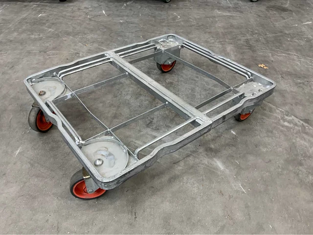Stalen transport dolly 840x680mm (10x) - afbeelding 3 van  13