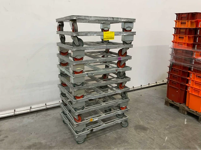Stalen transport dolly 840x680mm (10x) - afbeelding 6 van  13