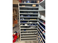 Stalen vakkenkast met elektrotechnische robotonderdelen (5x) - afbeelding 30 van  39