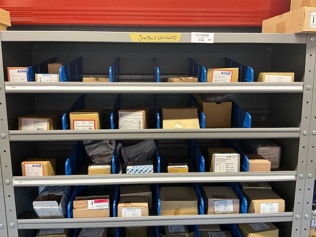 Stalen vakkenkast met fabory ringen, schroeven en bouten (7x) - afbeelding 5 van  58