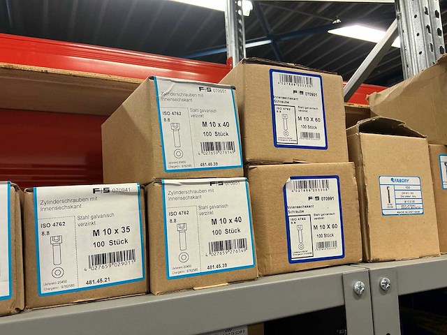 Stalen vakkenkast met fabory ringen, schroeven en bouten (7x) - afbeelding 13 van  58