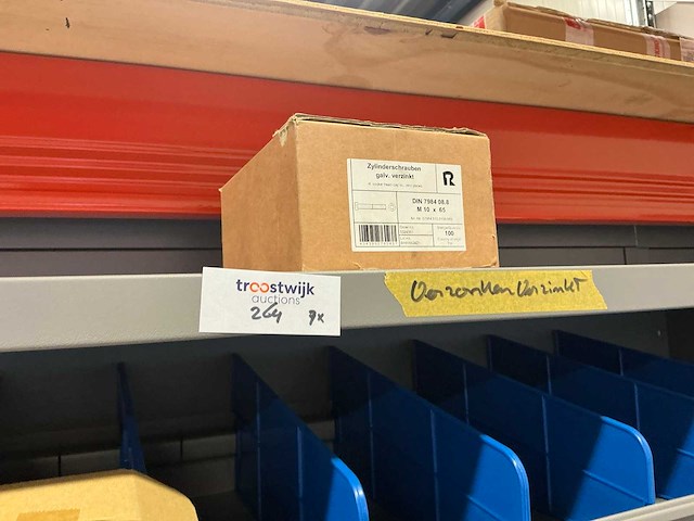 Stalen vakkenkast met fabory ringen, schroeven en bouten (7x) - afbeelding 37 van  58