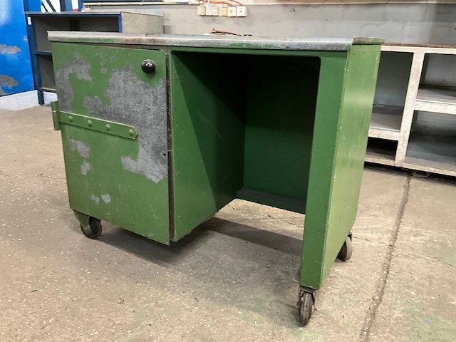 Stalen verrijdbare werkbank - afbeelding 1 van  5