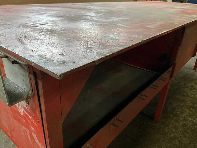 Stalen werkbank 250x90x88cm - afbeelding 4 van  5