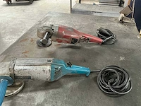 Stalen werkbank en 4 haakse slijpers - afbeelding 3 van  11