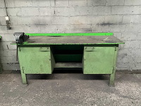 Stalen werkbank met 1 bankschroeven - afbeelding 5 van  7