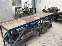 Stalen werkbank met bankschroef - afbeelding 3 van  5