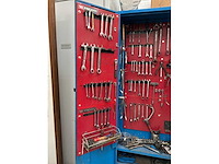 Stalen werkplaatskast met diverse handgereedschap - afbeelding 3 van  8