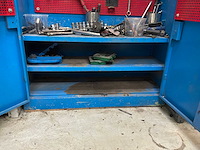 Stalen werkplaatskast met diverse handgereedschap - afbeelding 5 van  8