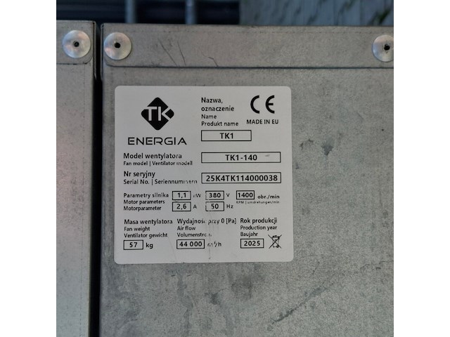 Stalventilator, tk energia, tk-140 - afbeelding 8 van  8