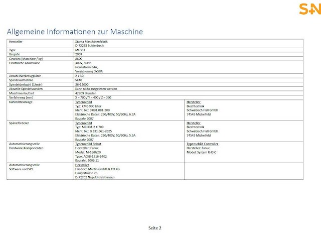 Stama - mc331 - cnc vertical machining centre - 2007 - afbeelding 19 van  21