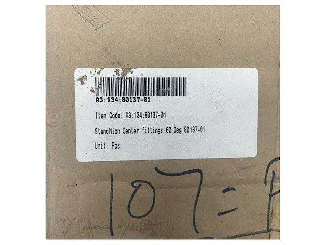 Stanchion stainless steel center fittings 60 deg 80137-01 - afbeelding 6 van  6