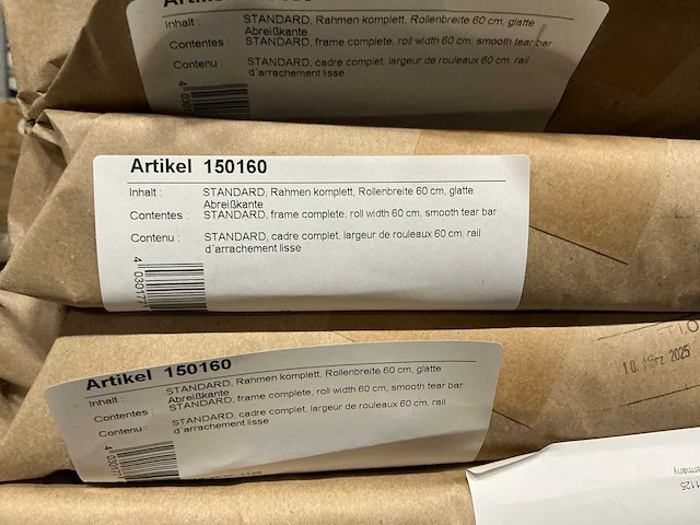 Standard, frame complete, roll width 60cm, smooth tear bar (6x) - afbeelding 3 van  3