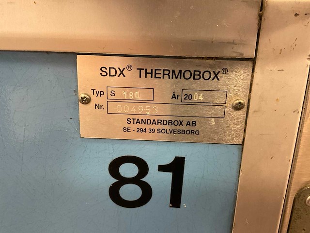 Standardbox ab sdx thermobox (12x 1/1gn) thermo wagen - afbeelding 3 van  3