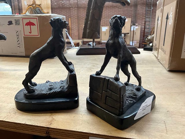 Standing boxer boekensteun (2x) - afbeelding 1 van  3