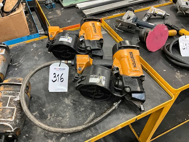 Stanley / bostitch pneumatische tackers (2x) - afbeelding 1 van  5