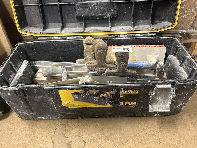 Stanley gereedschapskoffer met inhoud stukadoor gereedschap - afbeelding 3 van  10
