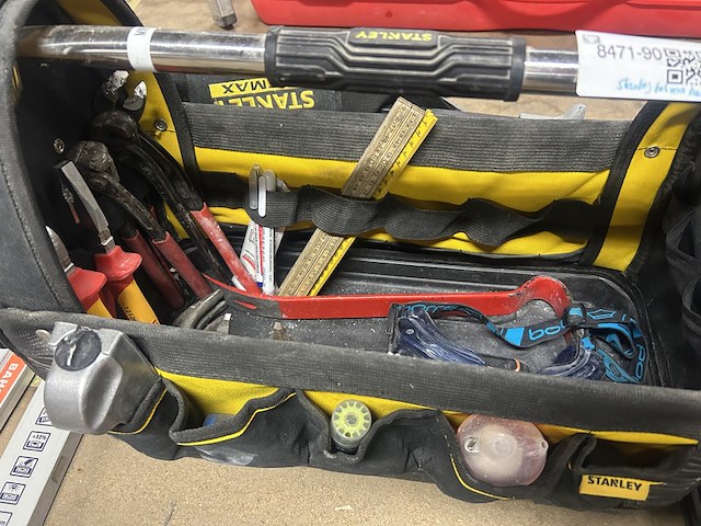 Stanley gereedschapstas met divers handgereedschap - afbeelding 6 van  8