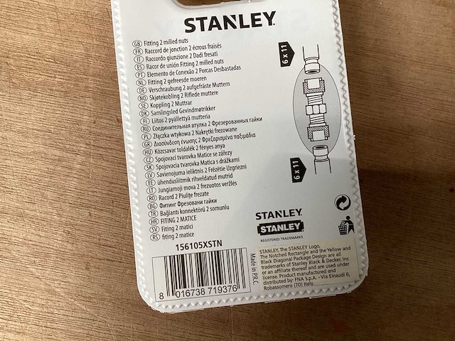 Stanley koppeling voor compressor (240x) - afbeelding 2 van  2