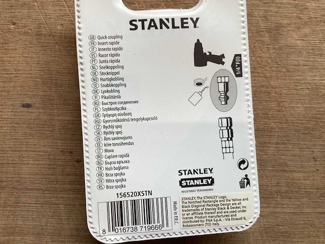 Stanley koppeling voor compressor (244x) - afbeelding 3 van  3
