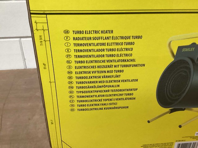 Stanley st309-401e elektrische kachel 9.0kw - afbeelding 5 van  5