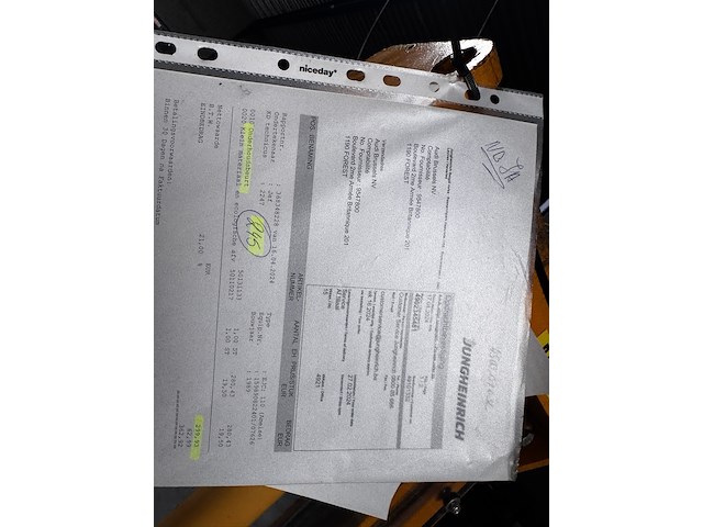 Stapel palletwagen jungheinrich, ejc, oranje, bouwjaar 1989, elektrisch - afbeelding 5 van  7