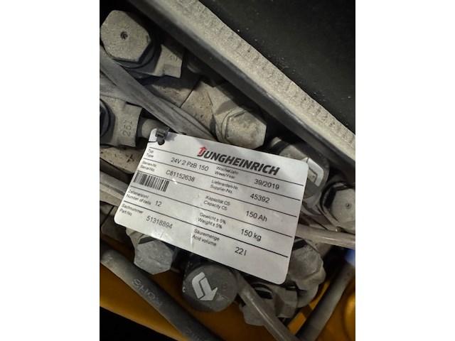 Stapelaar jungheinrich, ejc112, geel - afbeelding 4 van  12