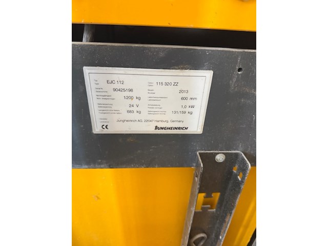 Stapelaar jungheinrich, ejc112, geel - afbeelding 11 van  12