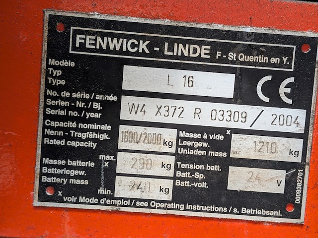 Stapelaar linde, l16, bouwjaar 2004 - afbeelding 3 van  15