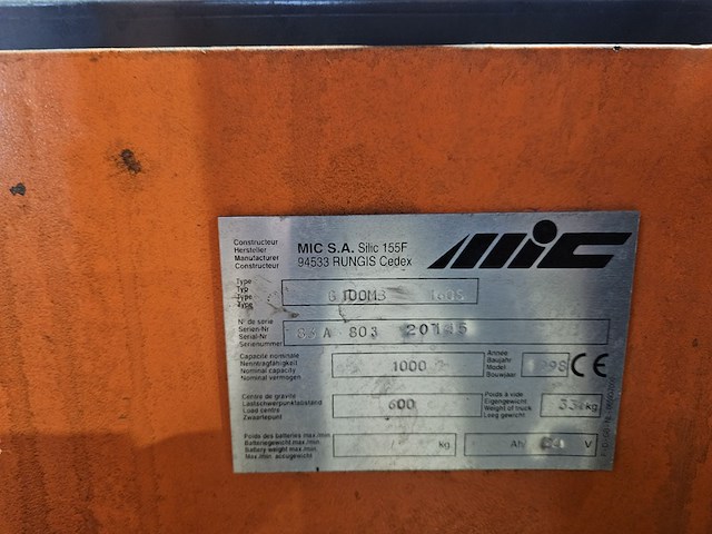 Stapelaar, mic, g 100m3 160s, oranje - afbeelding 4 van  4