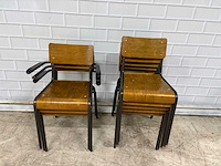 Stapelbare kantinestoelen (8x) - afbeelding 1 van  6