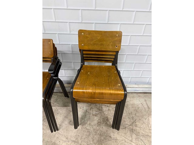 Stapelbare kantinestoelen (8x) - afbeelding 3 van  6