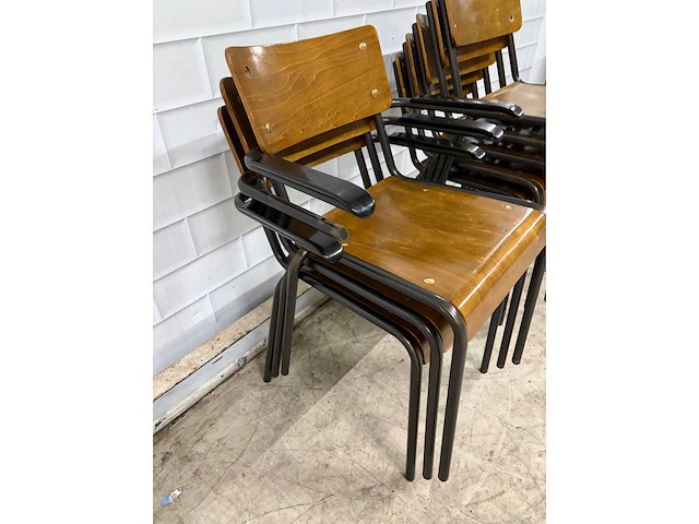 Stapelbare kantinestoelen (8x) - afbeelding 4 van  6