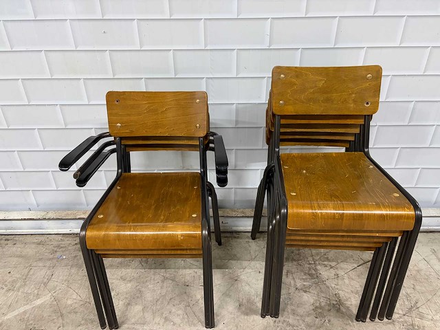 Stapelbare kantinestoelen (8x) - afbeelding 6 van  6