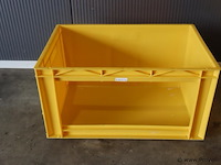 Stapelbare kunststof euronorm (orderpick) bakken met een open voorzijde - 5 stuks - afbeelding 4 van  6
