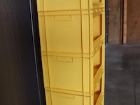 Stapelbare kunststof euronorm (orderpick) bakken met een open voorzijde - 5 stuks - afbeelding 3 van  6