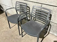 Stapelbare kunststof stoel (10x)