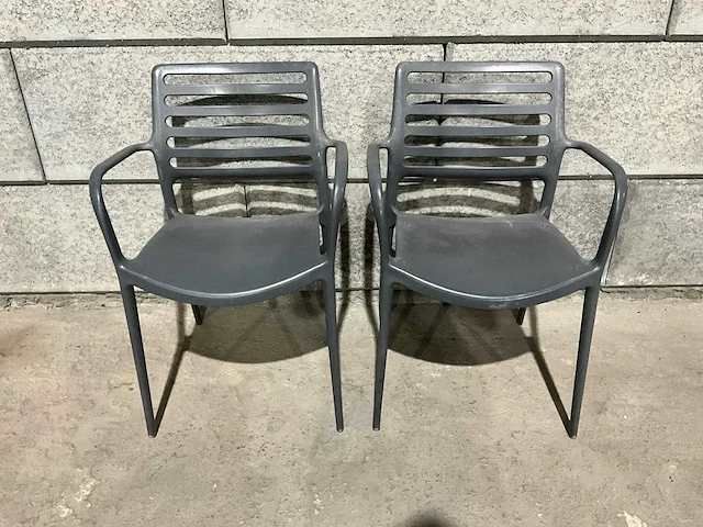 Stapelbare kunststof stoel (10x) - afbeelding 8 van  8