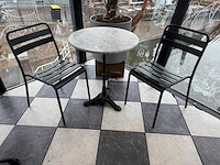 Stapelbare metalen terrasstoel (8x) - afbeelding 1 van  5