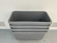 Stapelbare mobiele transportbakken (4x) - afbeelding 2 van  6