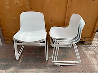 Stapelbare stoel | wit (6x) - afbeelding 1 van  6