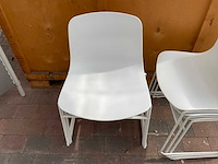 Stapelbare stoel | wit (6x) - afbeelding 4 van  6