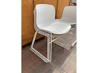 Stapelbare stoel | wit (6x) - afbeelding 5 van  6