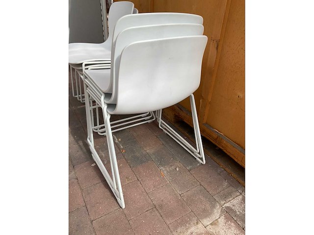 Stapelbare stoel | wit (6x) - afbeelding 6 van  6