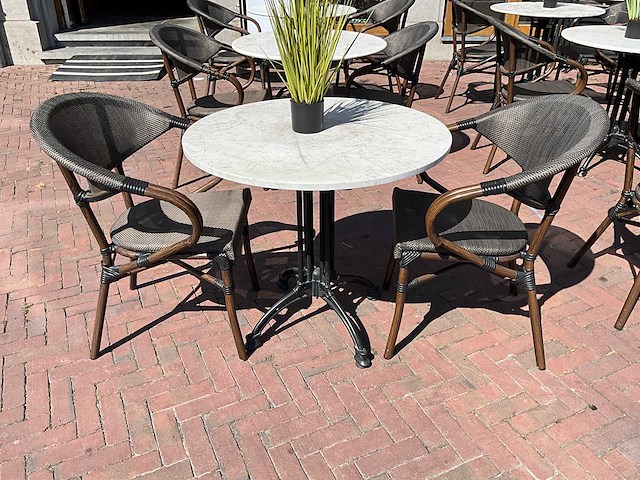 Stapelbare terrasstoel (4x) - afbeelding 1 van  6