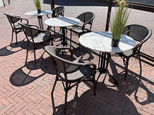 Stapelbare terrasstoel (8x) - afbeelding 1 van  6