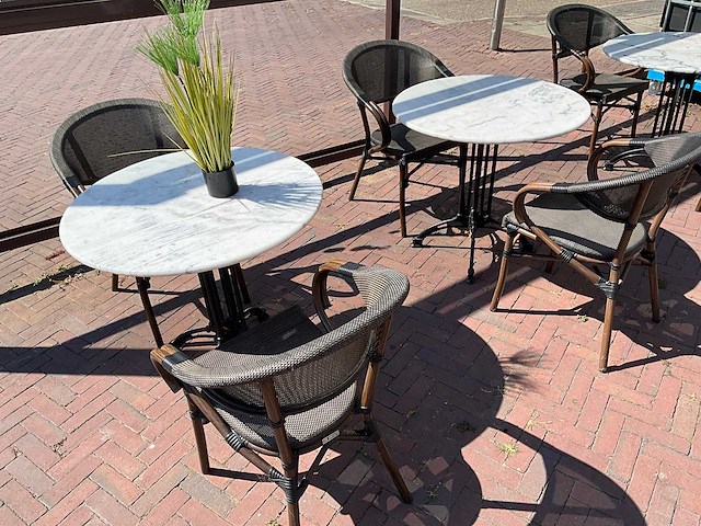 Stapelbare terrasstoel (8x) - afbeelding 1 van  6
